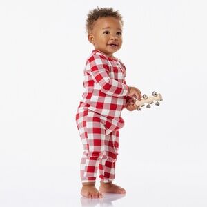 Holiday Silky Tencel Check Baby Pajama - PBK